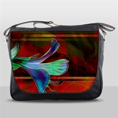 Abstract Fractal Design Digital Wallpaper Graphic Backdrop Messenger Bag by Semog4