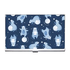 Bear Pattern Patterns Planet Animals Business Card Holder by Semog4