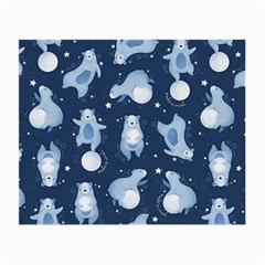 Bear Pattern Patterns Planet Animals Small Glasses Cloth by Semog4