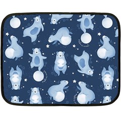 Bear Pattern Patterns Planet Animals Two Sides Fleece Blanket (mini) by Semog4