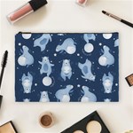 Bear Pattern Patterns Planet Animals Cosmetic Bag (Large) Front