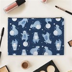 Bear Pattern Patterns Planet Animals Cosmetic Bag (Large) Back