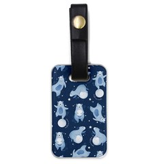 Bear Pattern Patterns Planet Animals Luggage Tag (one Side) by Semog4