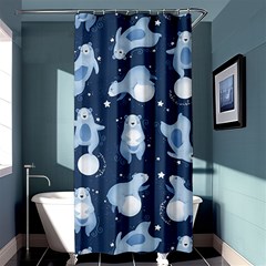 Bear Pattern Patterns Planet Animals Shower Curtain 36  x 72  (Stall) 