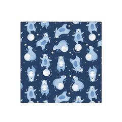 Bear Pattern Patterns Planet Animals Satin Bandana Scarf 22  x 22 