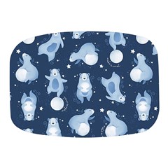 Bear Pattern Patterns Planet Animals Mini Square Pill Box by Semog4