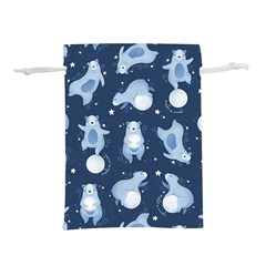 Bear Pattern Patterns Planet Animals Lightweight Drawstring Pouch (S)