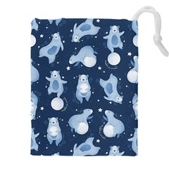 Bear Pattern Patterns Planet Animals Drawstring Pouch (4XL)