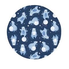 Bear Pattern Patterns Planet Animals Mini Round Pill Box (Pack of 5)