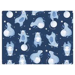 Bear Pattern Patterns Planet Animals Premium Plush Fleece Blanket (extra Small) by Semog4