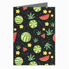 Watermelon Berries Patterns Pattern Greeting Cards (pkg Of 8) by Semog4