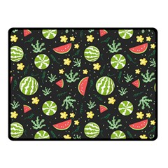 Watermelon Berries Patterns Pattern Two Sides Fleece Blanket (small) by Semog4