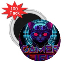 Gamer Life 2 25  Magnets (100 Pack) 