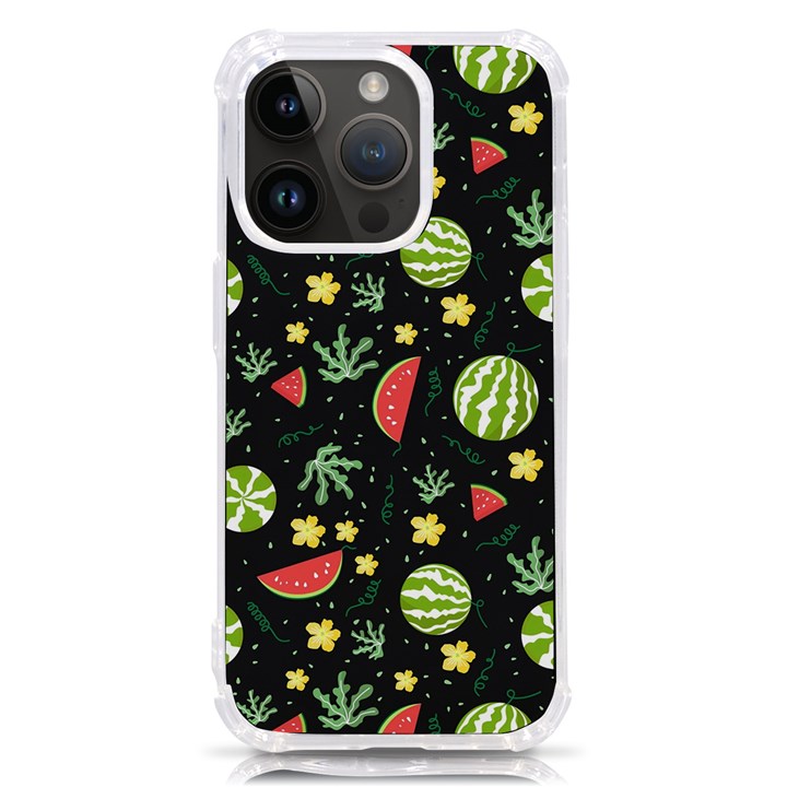 Watermelon Berries Patterns Pattern iPhone 14 Pro TPU UV Print Case