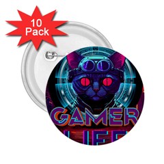 Gamer Life 2 25  Buttons (10 Pack)  by minxprints