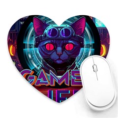 Gamer Life Heart Mousepad