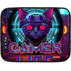 Gamer Life Fleece Blanket (mini) by minxprints