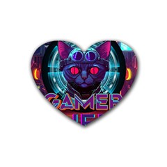 Gamer Life Rubber Coaster (heart)