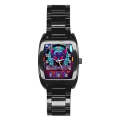 Gamer Life Stainless Steel Barrel Watch