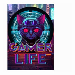 Gamer Life Large Garden Flag (two Sides) by minxprints