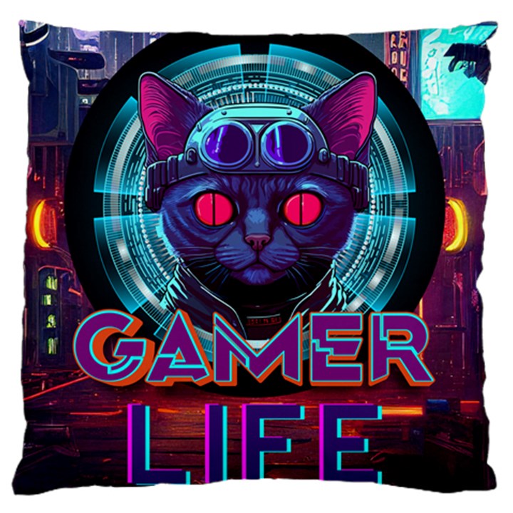 Gamer Life Large Premium Plush Fleece Cushion Case (Two Sides)