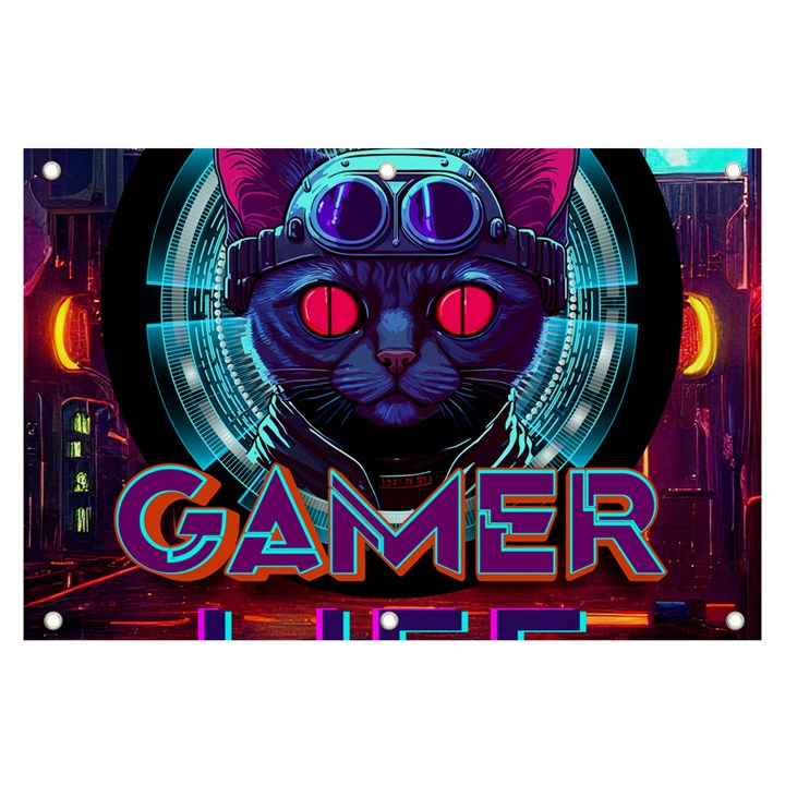 Gamer Life Banner and Sign 6  x 4 