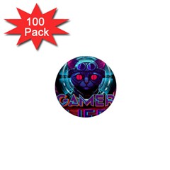 Gamer Life 1  Mini Magnets (100 Pack) 