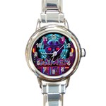 Gamer Life Round Italian Charm Watch Front