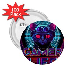 Gamer Life 2 25  Buttons (100 Pack)  by minxprints