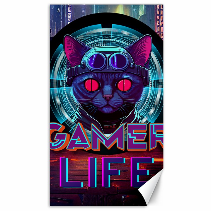 Gamer Life Canvas 40  x 72 