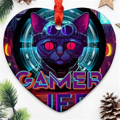 Gamer Life Ornament (heart)