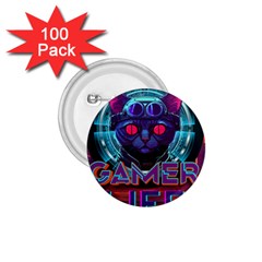 Gamer Life 1 75  Buttons (100 Pack) 