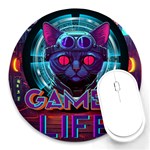 Gamer Life Round Mousepad Front