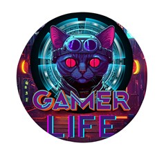 Gamer Life Mini Round Pill Box by minxprints