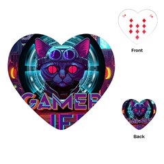 Gamer Life Playing Cards Single Design (heart)