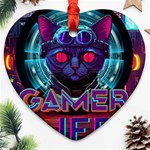 Gamer Life Heart Ornament (Two Sides) Front