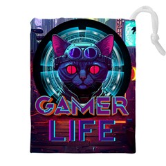 Gamer Life Drawstring Pouch (4xl) by minxprints