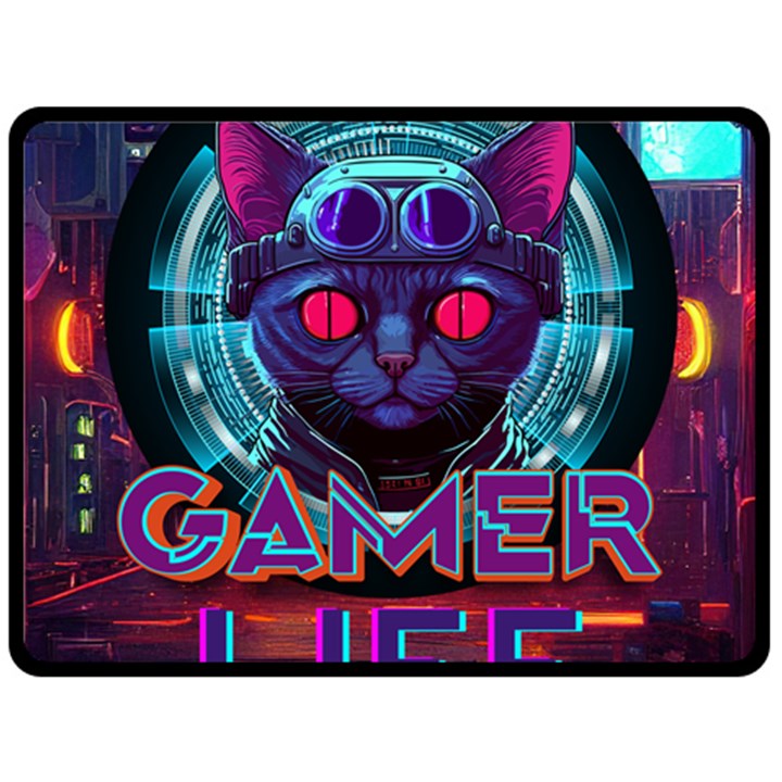 Gamer Life Fleece Blanket (Large)