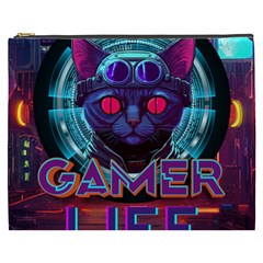 Gamer Life Cosmetic Bag (xxxl) by minxprints