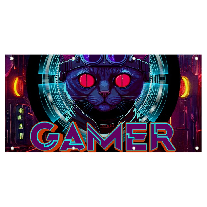 Gamer Life Banner and Sign 8  x 4 