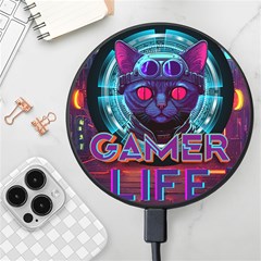 Gamer Life Wireless Fast Charger(black) by minxprints