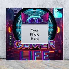 Gamer Life White Wall Photo Frame 5  X 7  by minxprints