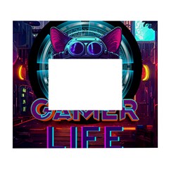 Gamer Life White Wall Photo Frame 5  X 7 