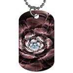 Flower Fractal Art Cool Petal Abstract Dog Tag (One Side) Front