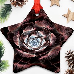 Flower Fractal Art Cool Petal Abstract Star Ornament (two Sides) by Semog4