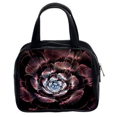 Flower Fractal Art Cool Petal Abstract Classic Handbag (two Sides) by Semog4