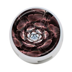 Flower Fractal Art Cool Petal Abstract 4-port Usb Hub (one Side) by Semog4