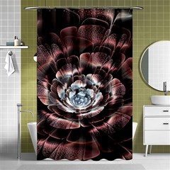 Flower Fractal Art Cool Petal Abstract Shower Curtain 48  X 72  (small)  by Semog4