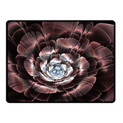 Flower Fractal Art Cool Petal Abstract Two Sides Fleece Blanket (small) by Semog4