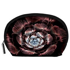 Flower Fractal Art Cool Petal Abstract Accessory Pouch (large) by Semog4